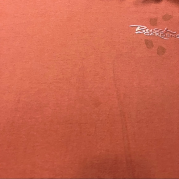 Busch Gardens Y2K Safari Giraffe Animals Nature Orange T Shirt Size XXL 26X30.5 - Picture 7 of 11